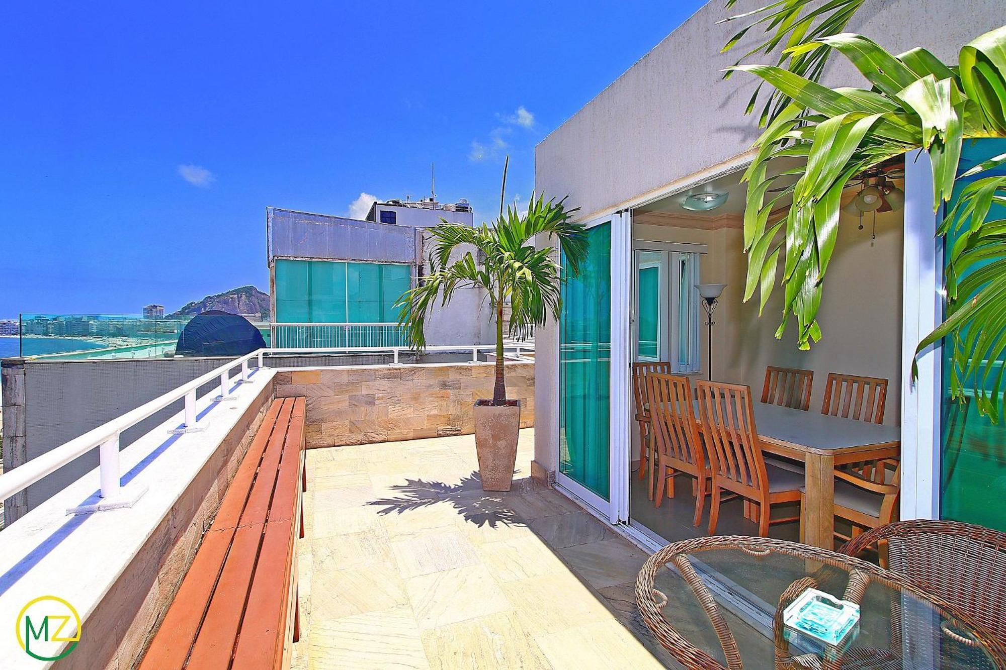 Incrivel Cobertura Frente Mar Com Terraço Em Copacabana! Apartamento