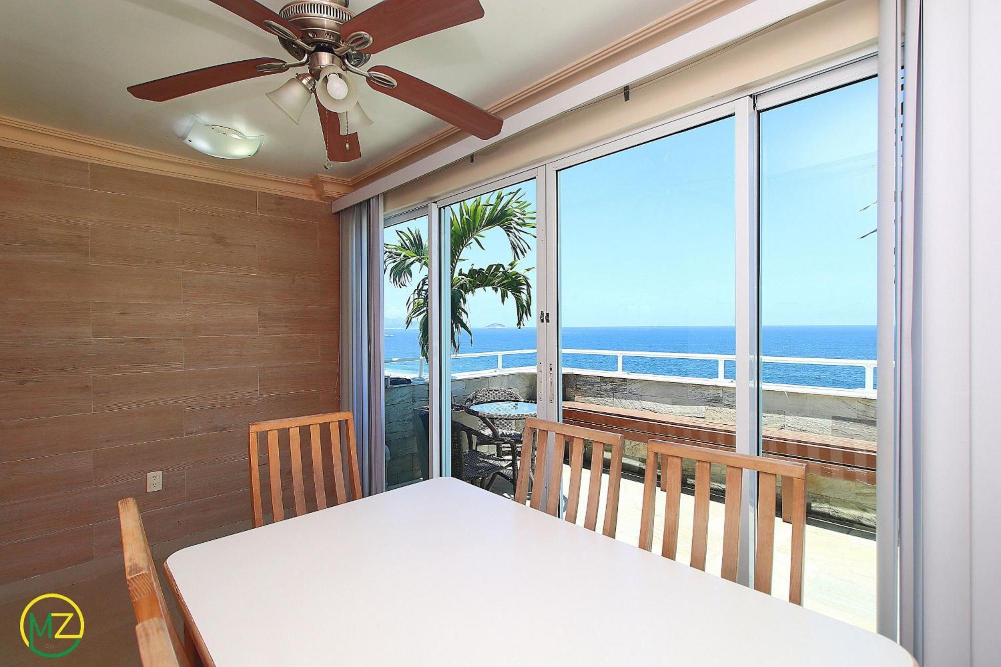 Apartamento Incrivel Cobertura Frente Mar Com Terraço Em Copacabana! *