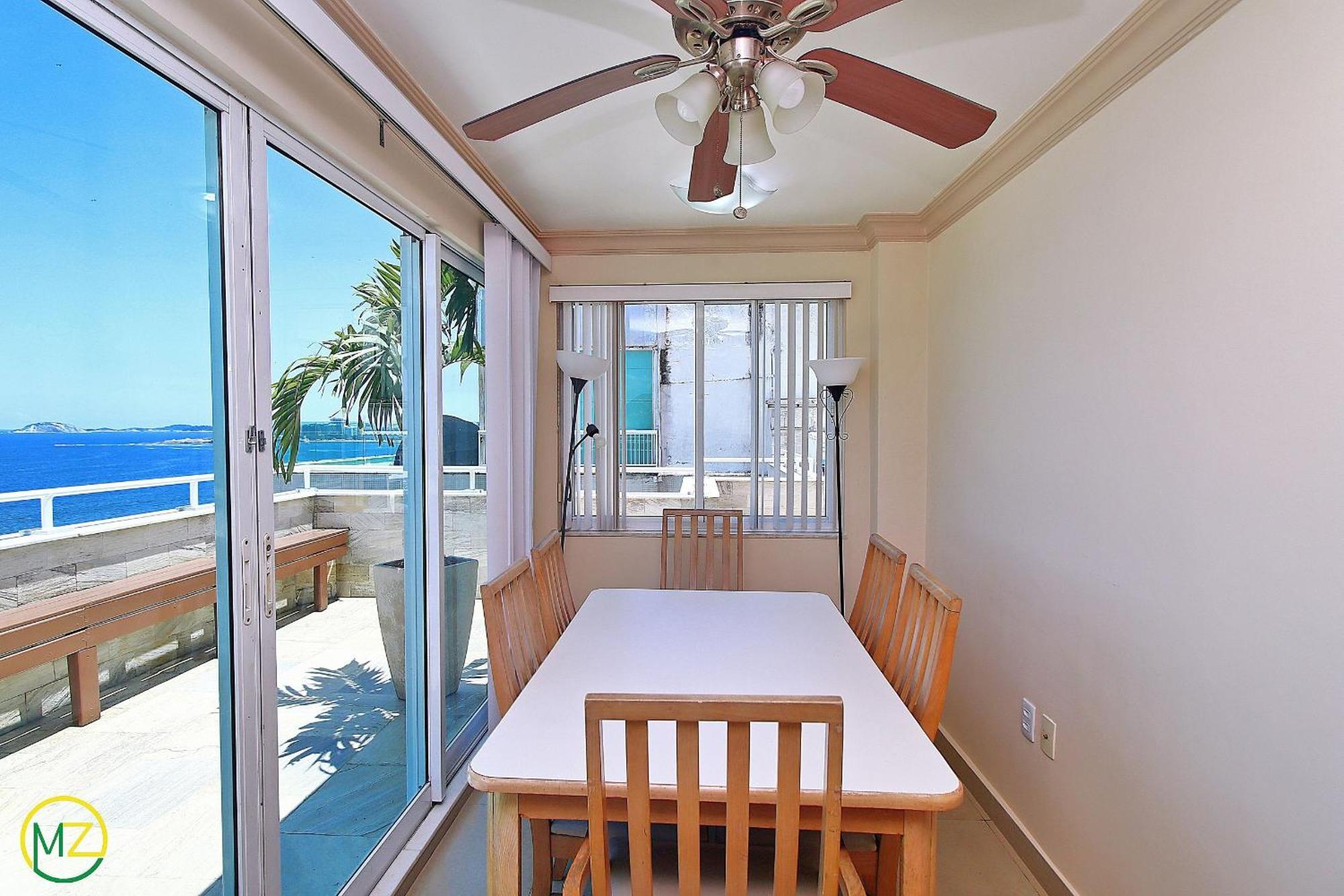 Apartamento Incrivel Cobertura Frente Mar Com Terraço Em Copacabana! *